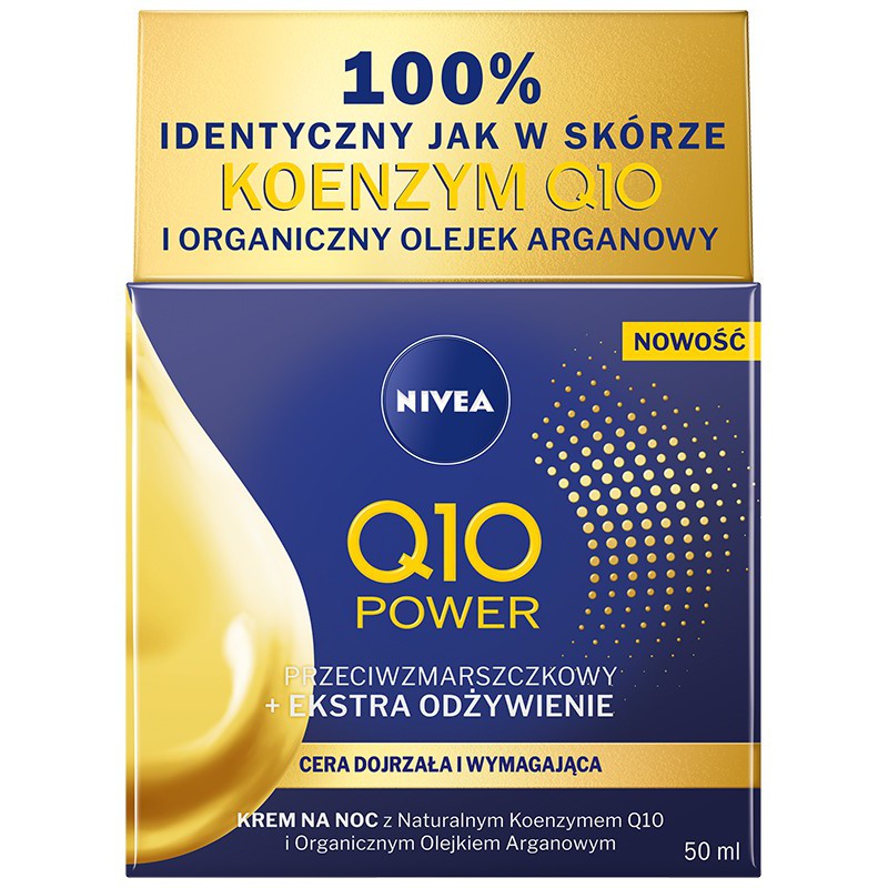 Q10 POWER Przeciwzmarszczkowy + Ekstra Odżywienie Krem na Noc z Naturalnym Koenzymem Q10