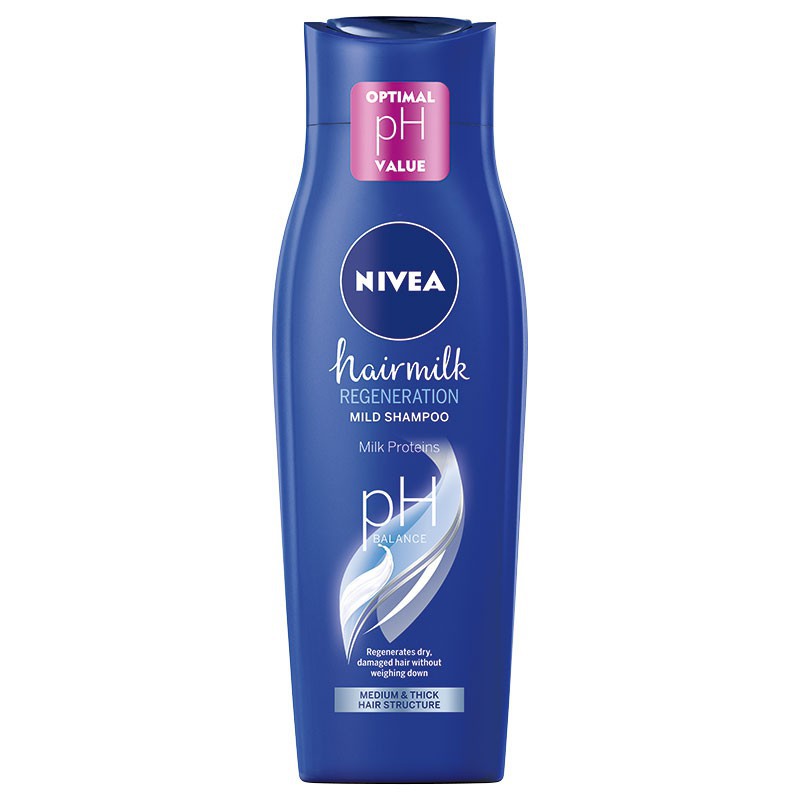 Łagodny szampon do włosów NIVEA Hairmilk do włosów o strukturze normalnej