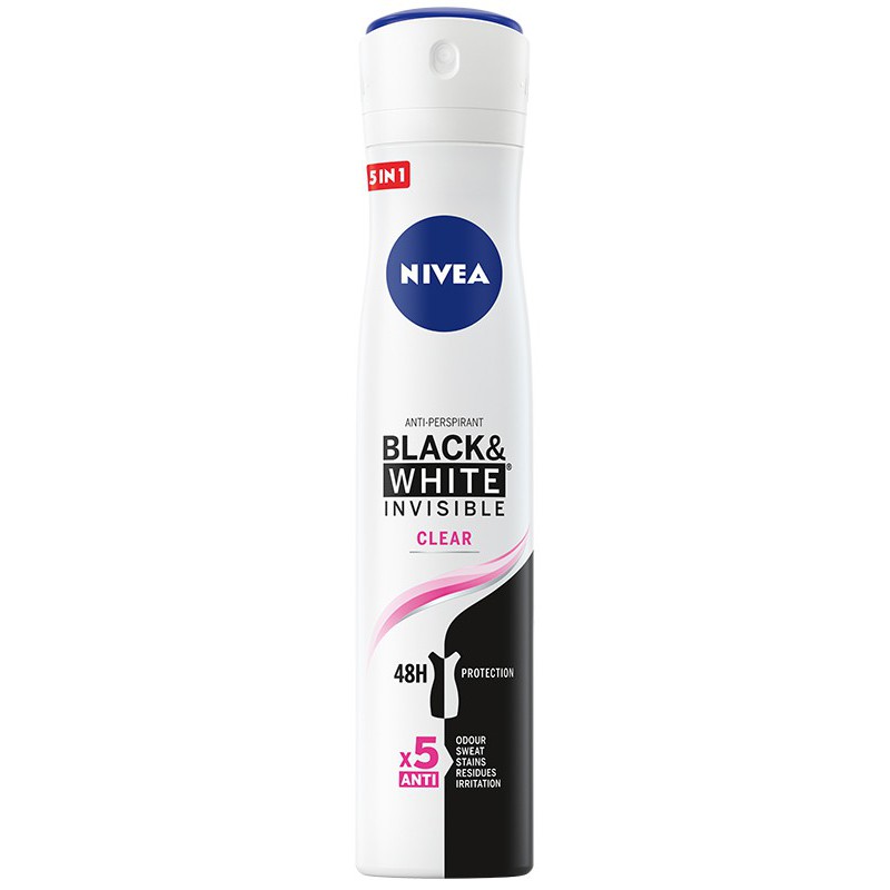 Antyperspirant NIVEA Black&White Invisible Clear